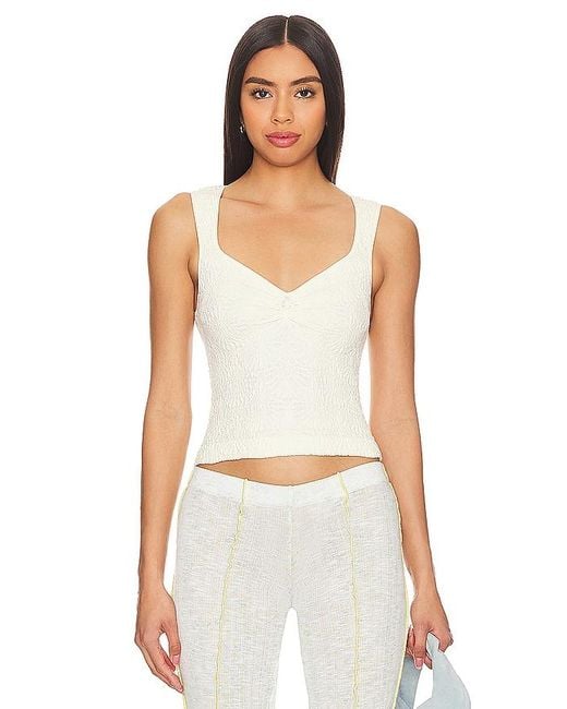 Free People White X Intimately Fp Love Letter Sweetheart Cami