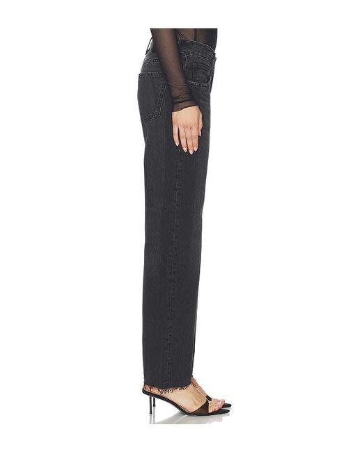 Moussy Black Glencoe Straight Low Jeans