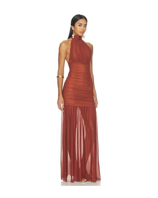 SER.O.YA Red Selina Mesh Dress