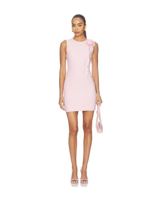 ROTATE BIRGER CHRISTENSEN Multicolor Crepe Mini Flower Dress