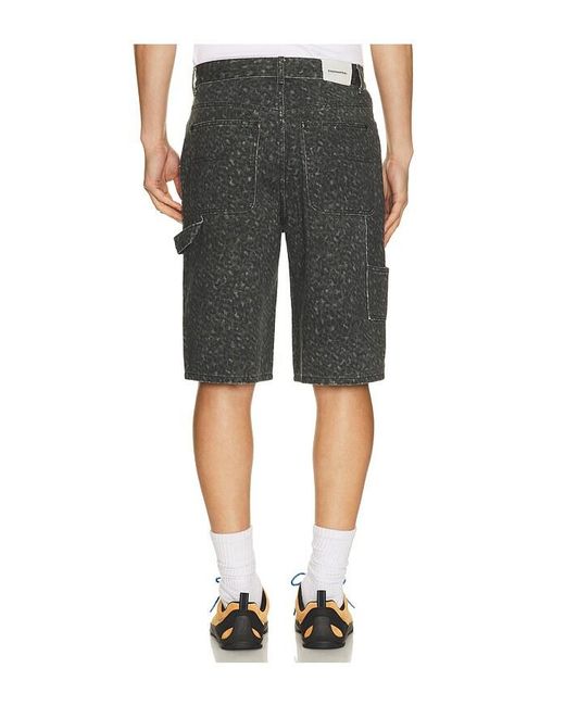 Thisisneverthat Gray Relaxed Painter Short for men
