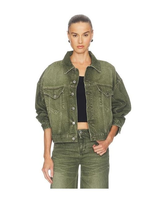 Ksubi Green Relaxed Trucker Jacket