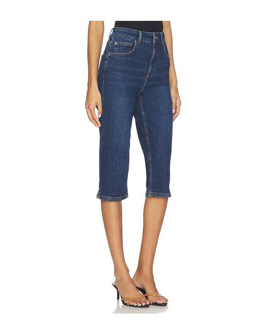 ALIGNE Blue Gracey Denim Pedal Pusher