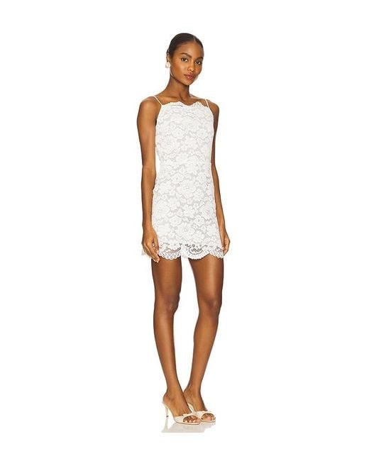 For Love & Lemons White Lakeside Mini Dress