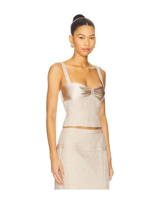 Camila Coelho Natural Cassia Top