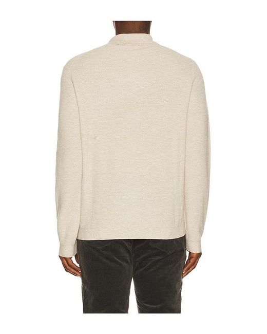 PAIGE Natural Selwyn Sweater Polo for men
