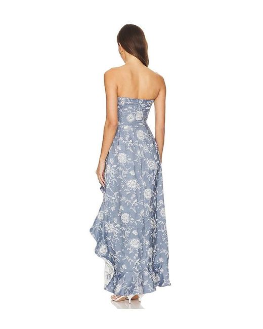Amanda Uprichard Blue Alyse Dress