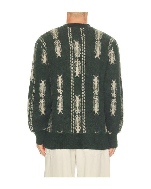 Oas Green Siva Pino Crewneck Sweater for men