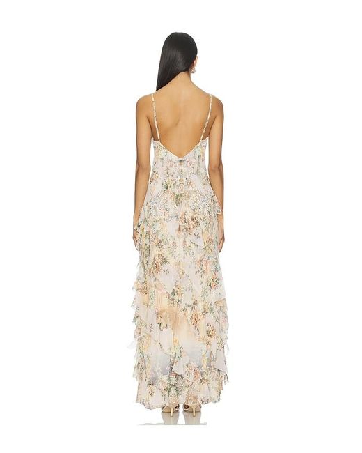 Camilla White Ruffle Slip Dress