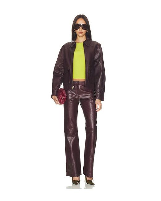 Mimchik Red Ventura Leather Pant