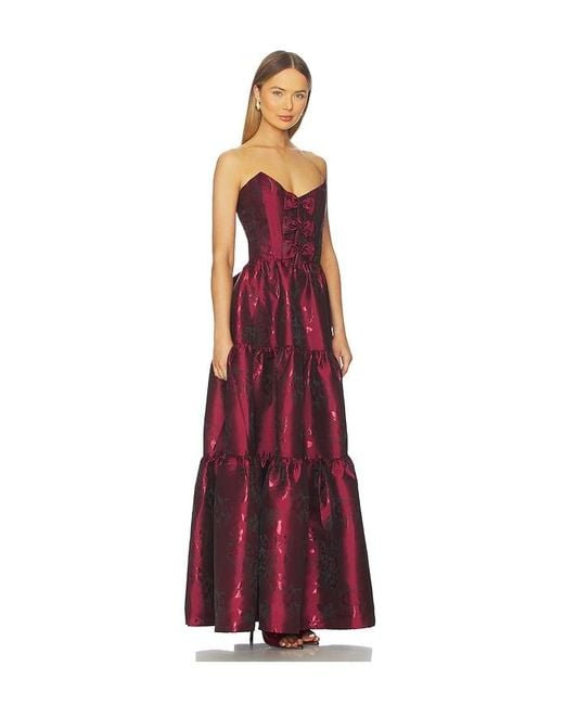 V. Chapman Red Vida Gown