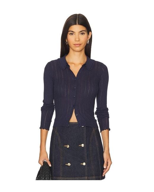Ulla Johnson Blue Strickjacke Lottie
