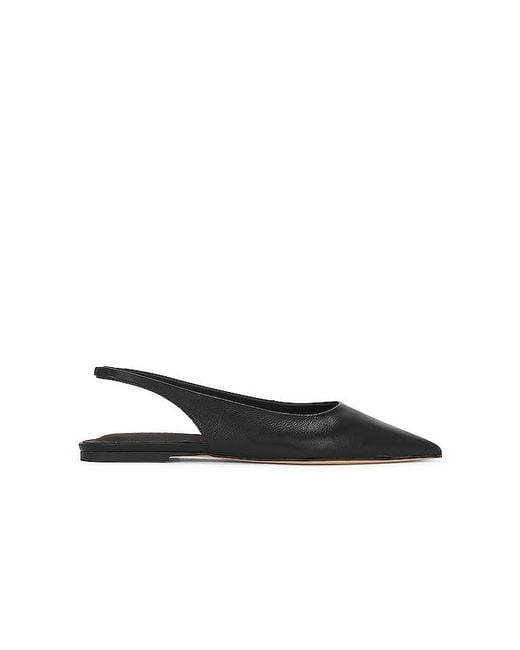 Tony Bianco Black Javier Flat