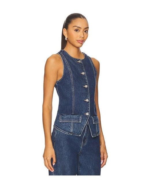 Show Me Your Mumu Midland Vest Top Blue