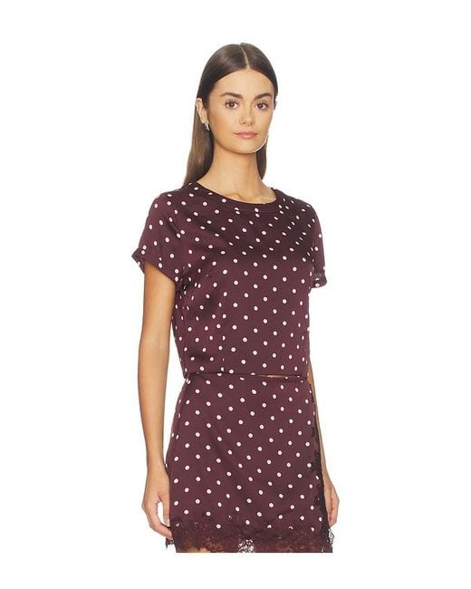 Line & Dot Red X Revolve Raye Top