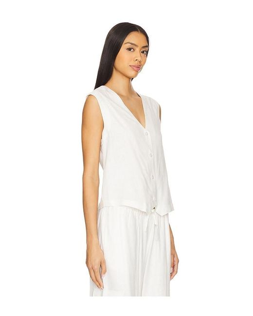 Beach Riot White Darcy Vest