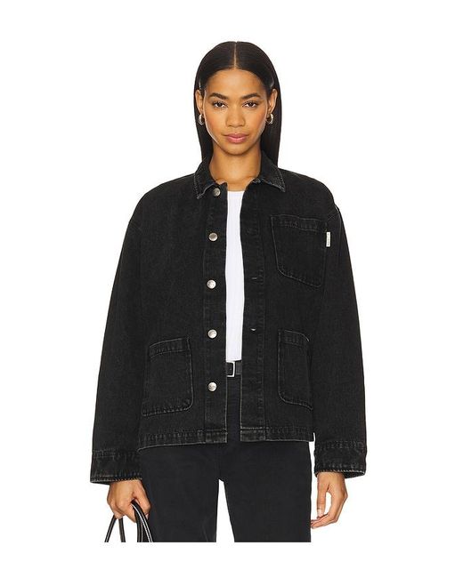 Museum of Peace & Quiet Black Wordmark Chore Coat