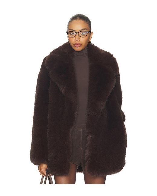 L'academie Black 'Academie Gamine Faux Fur Jacket