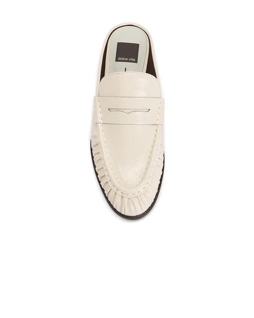 Dolce Vita White Betzy Mule Loafer