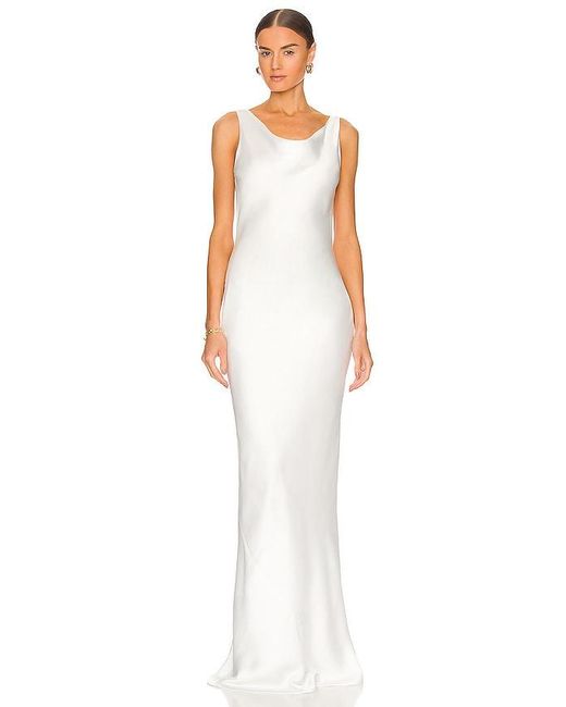 Norma Kamali White Maria Gown