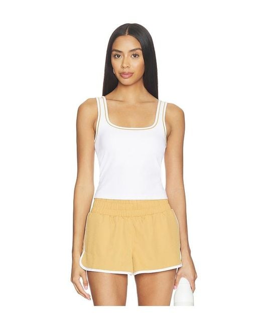Varley Natural Barney Piped Tank Top