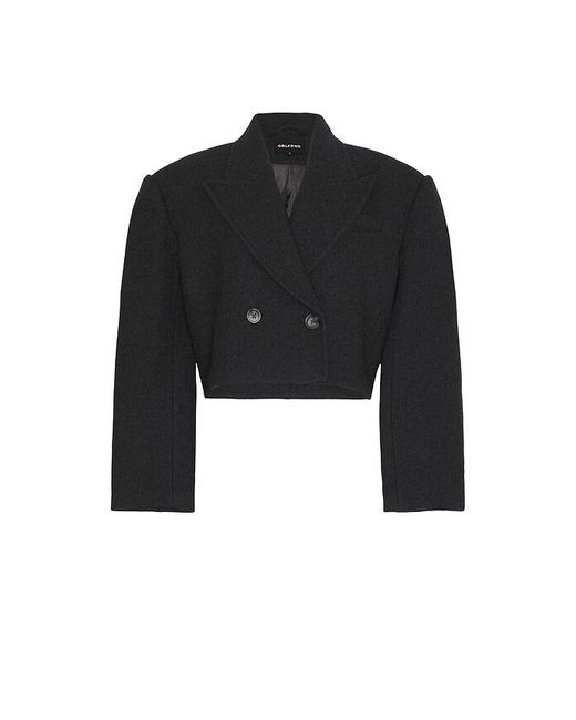 GRLFRND Black X Emily Gemma The Short Coat