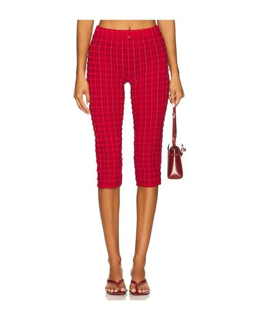 Peachy Den Red The Cindy Capris