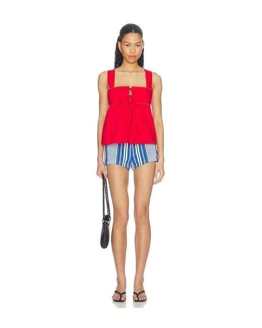 Ciao Lucia Red Ander Top