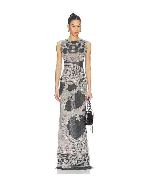 OTTOLINGER White Mesh Maxi Gown