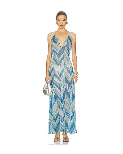 Devon Windsor Blue Isadora Maxi Dress