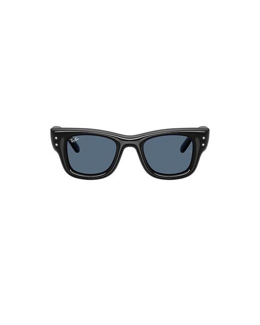 Ray-Ban Blue Wayfarer Puffer Square Sunglasses for men