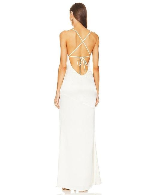 Michael Costello White X Revolve Cecelia Gown