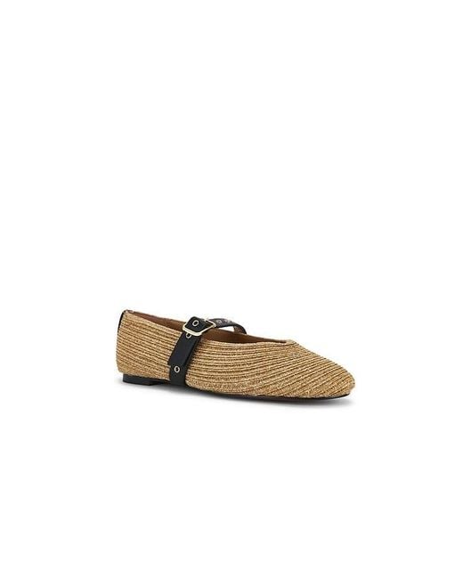 Madewell Multicolor Raffia Remy Mary Jane Flat