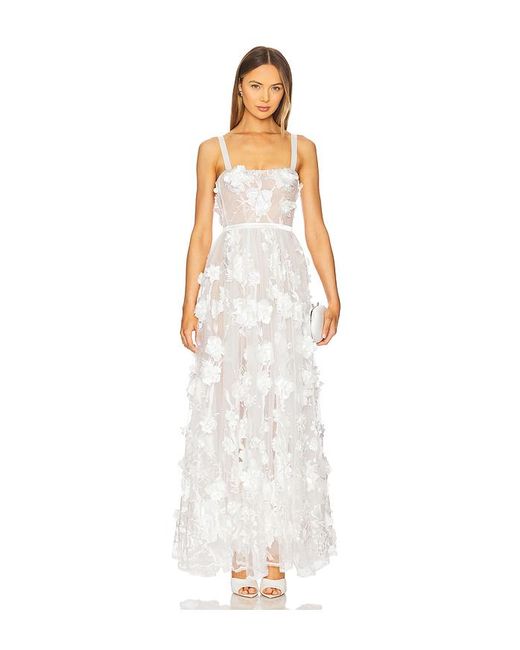 Bronx and Banco White Anastasia Maxi Dress
