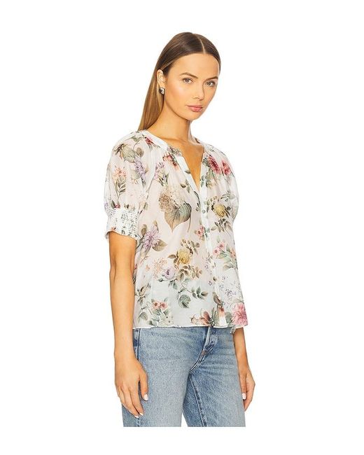 Alice + Olivia White Thalia Blouse
