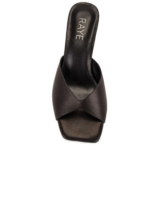 Raye Black Chiffon Heel