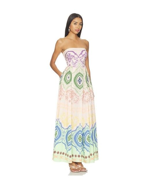 MISA Los Angles White Maddie Maxi Dress
