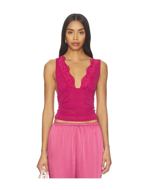 SOVERE Pink Loni Top