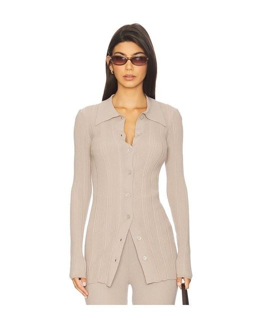 Remain Natural Rib Knit Cardigan