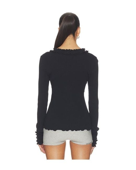 OperaSPORT Black Rosie Seamless Top