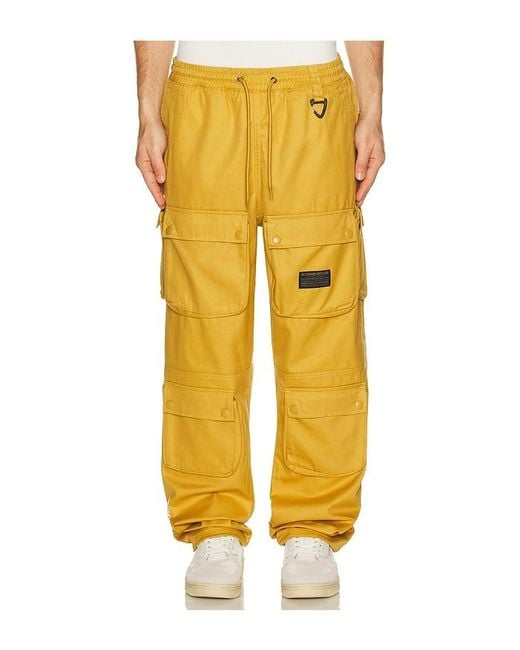 BBCICECREAM Yellow Hemisphere Cargo Pants for men
