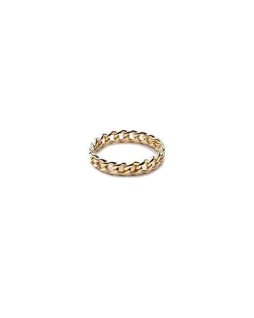 Miansai White Cuban Link Ring for men