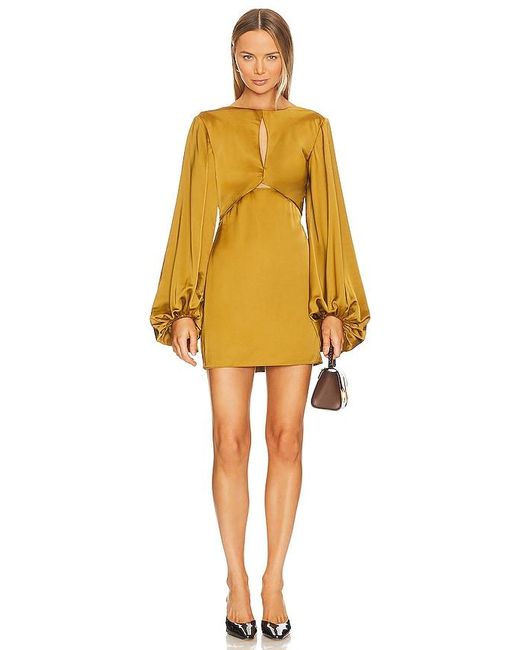 Significant Other Yellow Holly Mini Dress