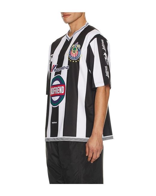 Badfriend Black Soccer Jersey for men