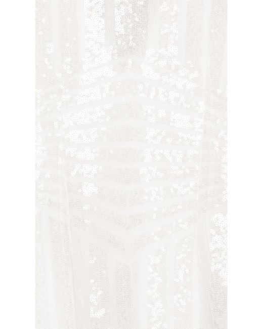 superdown Carly Fringe Mini Dress in White | Lyst