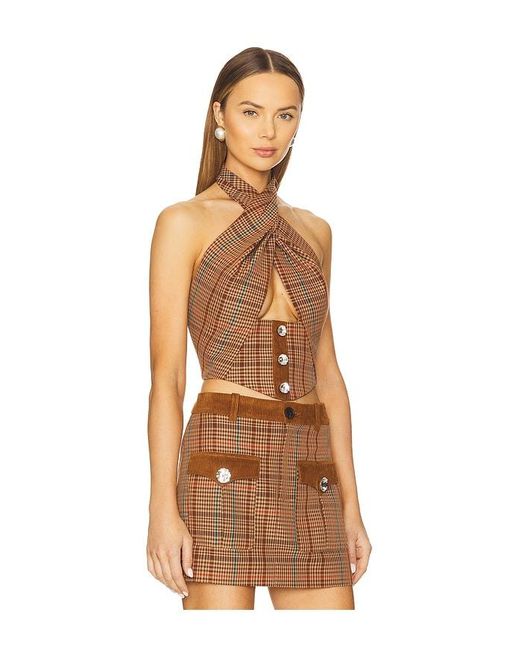 Area Natural Crystal Halter Top