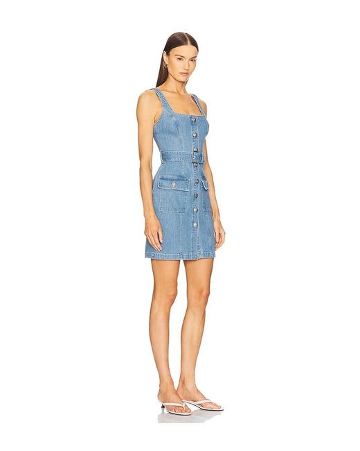 L'Agence Blue Midy Dress
