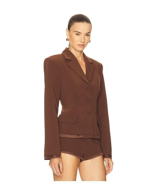 Camila Coelho Brown Deysi Blazer