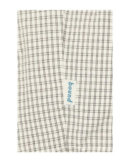 BOUND White Gingham Shorts for men