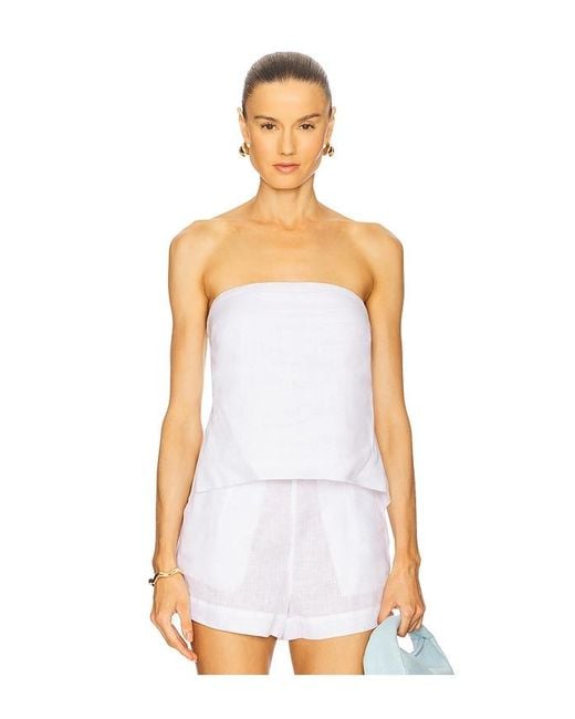 LSPACE White Tessa Top